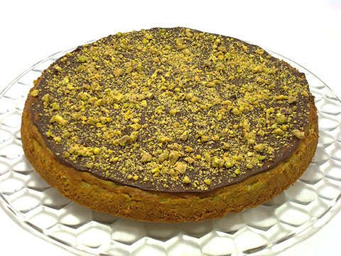 Cheesecake pistacchio e cioccolato fondente