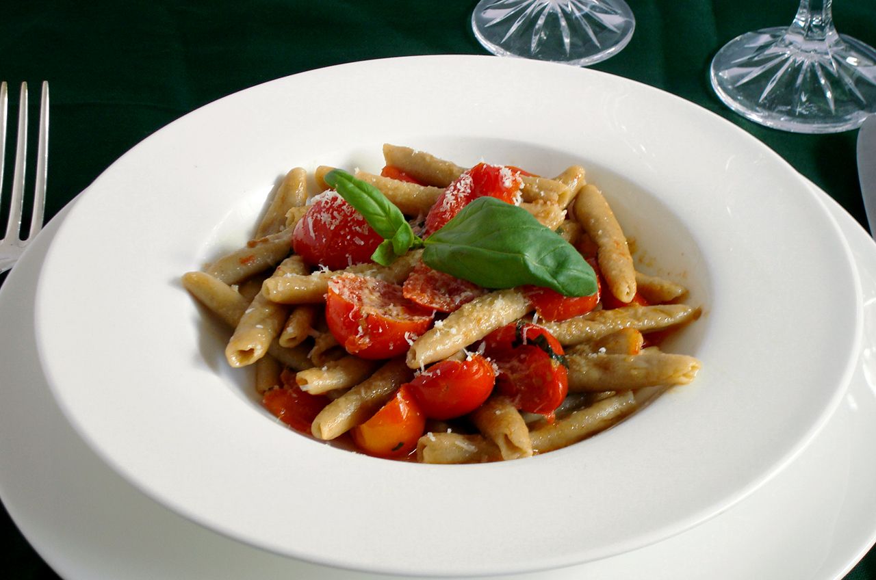 Pasta con i pomodori da pendola