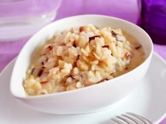 Risotto radicchio e toma