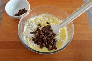 Muffin con cioccolato al latte 3