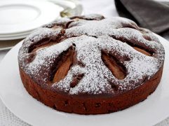 Torta pere e cioccolato