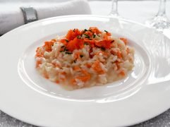 Risotto al salmone affumicato