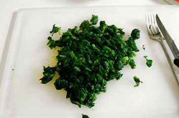 Risotto con spinaci e pancetta 3