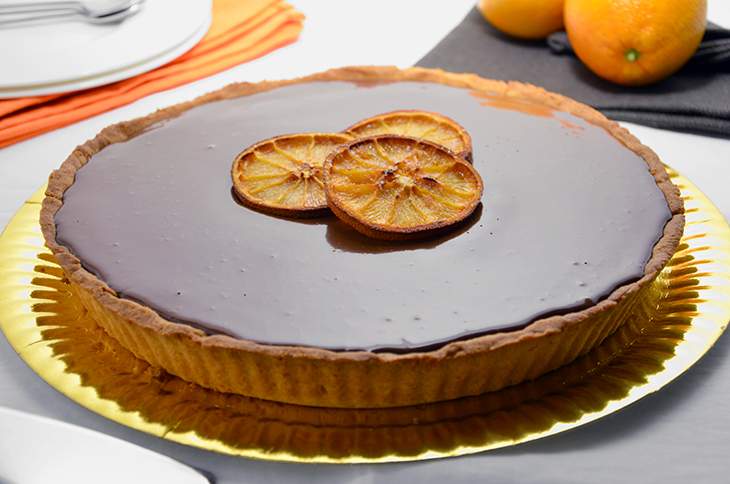 Crostata arancia e cioccolato