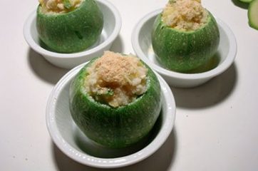 Zucchine ripiene vegetariane 10