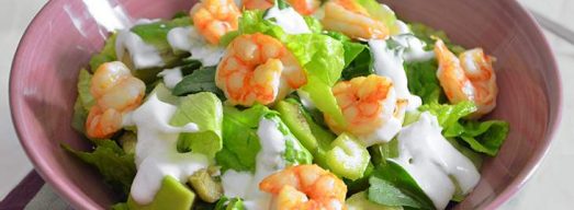 Insalata di gamberi e avocado
