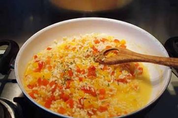 Risotto ai peperoni 9