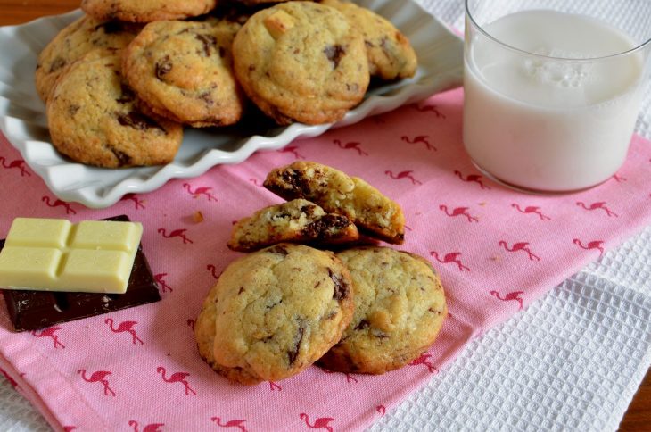 Cookies ai due cioccolati