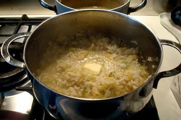 Risotto con verza e patate 10