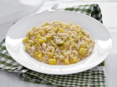 Risotto con verza e patate