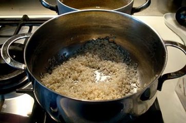 Risotto con verza e patate 7