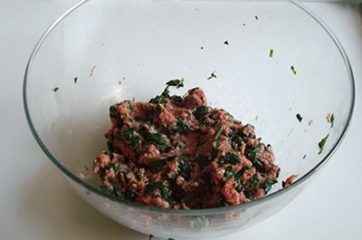 Hamburger con spinaci 4