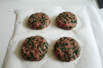 Hamburger con spinaci 5