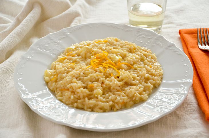 Risotto arancia e brie