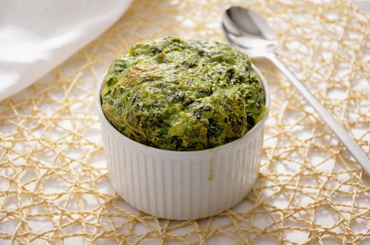 Soufflé agli spinaci
