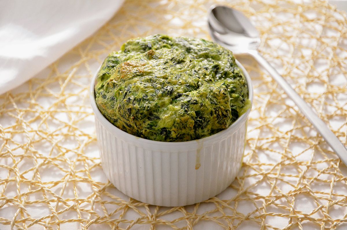 Soufflé agli spinaci