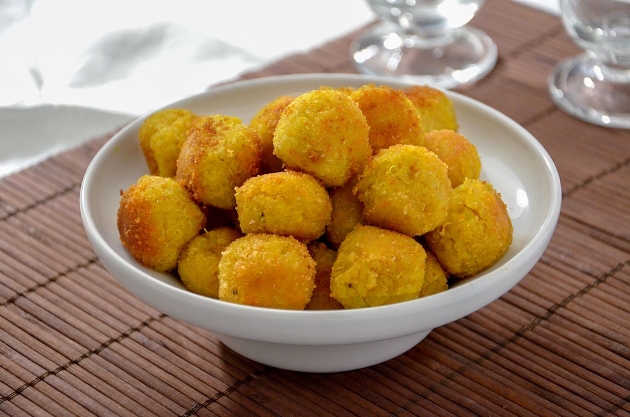 Polpette di quinoa con patate e carote