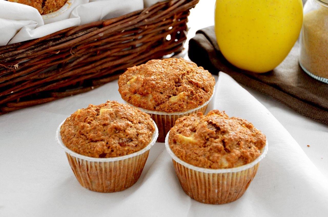 Muffin mele e crusca