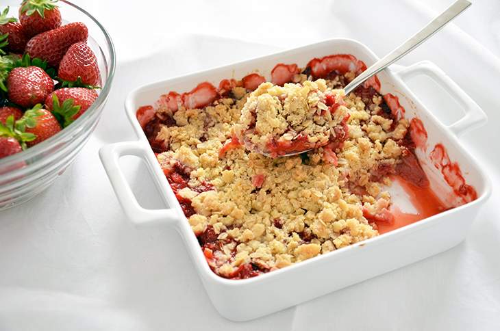 Crumble di fragole