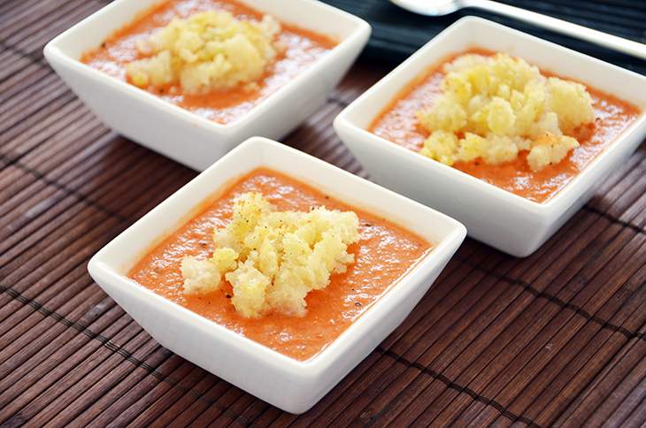 Gazpacho (Crema fredda di verdure crude)