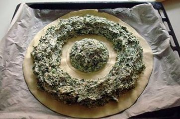 Torta fiore di ricotta e spinaci 5