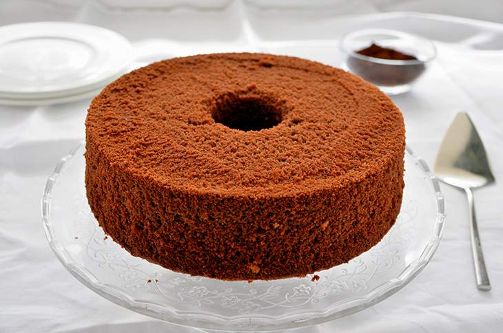 Chiffon cake al cacao