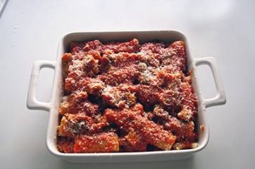 Pasta al forno con melanzane 11