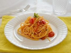 Pasta bottarga e pomodorini