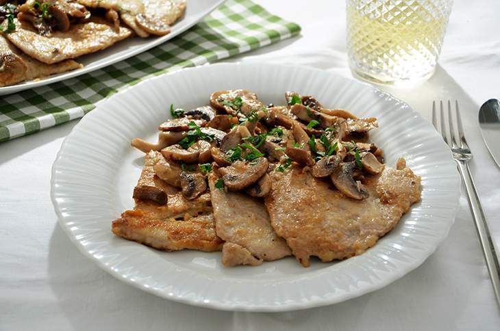 Scaloppine ai funghi