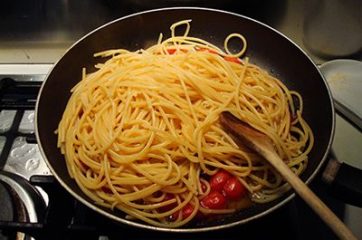 Pasta con baccalà e pomodorini 6