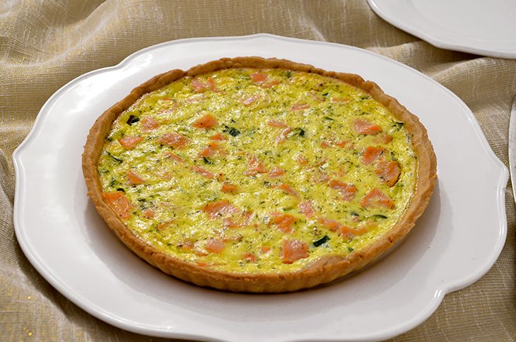 Quiche salmone e zucchine