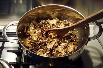 Risotto con carciofi e asiago 6