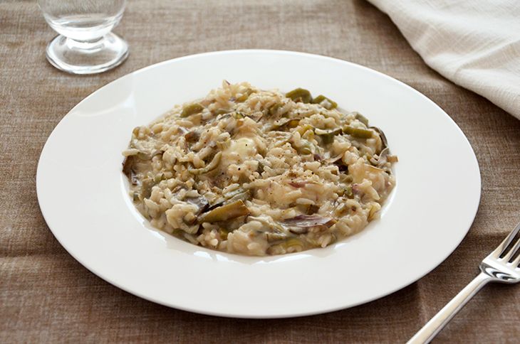 Risotto con carciofi e asiago