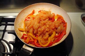 Fajitas di pollo e peperoni 5