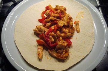 Fajitas di pollo e peperoni 7