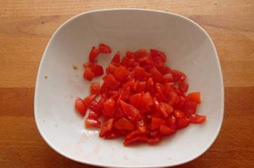 Insalata di riso con pomodori asiago e rucola 2