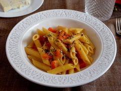 Pasta con zucca e gorgonzola