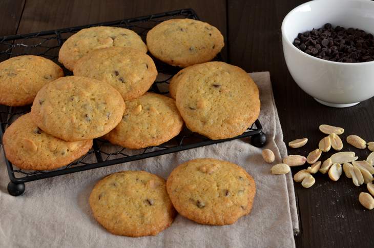 Cookies cioccolato e arachidi