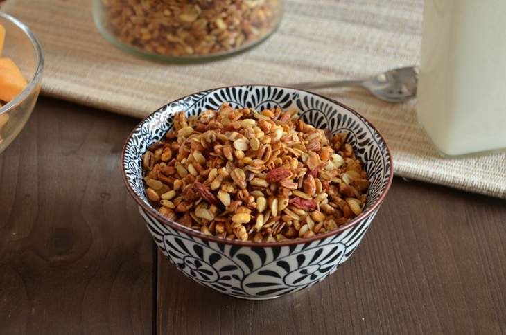 Granola con cereali soffiati