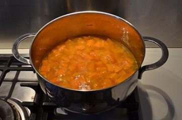 Pasta con zucca e ceci 4