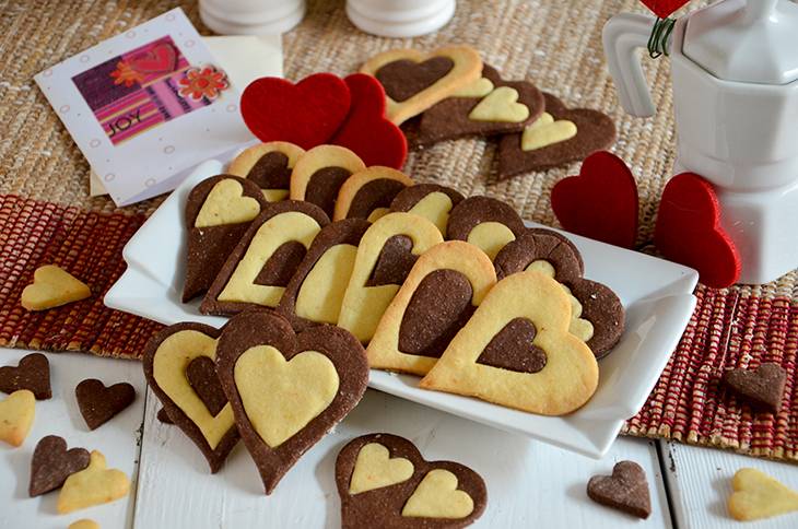 Biscotti a forma di cuore