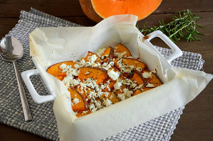 Zucca al forno con la feta