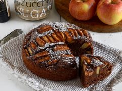 Torta di mele e cacao vegana