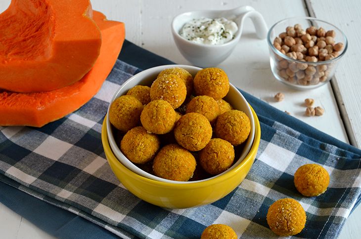 Polpette di zucca e ceci