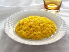 Risotto zafferano e gorgonzola