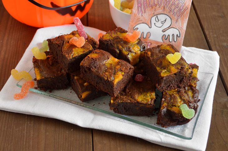 Brownies zucca e cioccolato