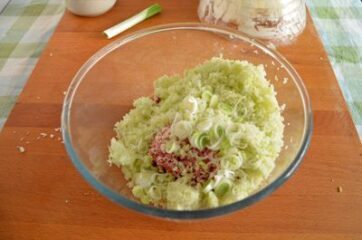 Carne cavolo e cipollotto