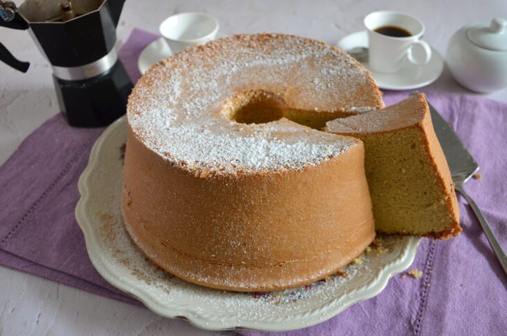 Chiffon cake al caffè