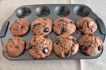 Muffin cioccolato e amarene 12
