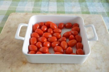 Pasta con feta e pomodorini al forno 2